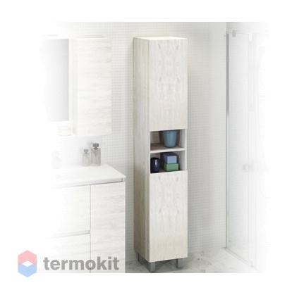 Шкаф-колонна Comforty Верона-35-Н напольный дуб белый 00004142368
