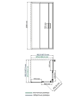 Душевой уголок WasserKRAFT Dill 2000x900x900 Черный 61S03