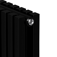 Стальной трубчатый радиатор Royal Thermo Q30 C2180/04 секции с боковым подключением черный матовый