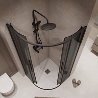 Душевой уголок Niagara Nova 1950x800x800 (тонированное стекло) черный матовый NG-2825-34BLACK