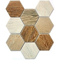 Керамогранитная Мозаика Bonaparte Wood Comb (95x110x6) 29,5x25,6
