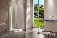 Душевой уголок Vincea Garda 1900x1000x1000 брашированное золото VSS-1G100CLG