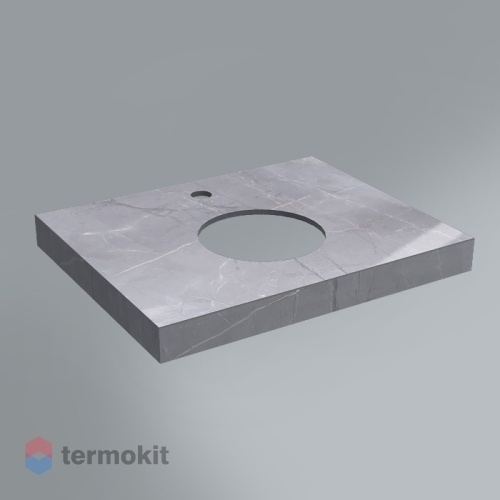 Столешница Риальто Kerama Marazzi Canaletto 60х48 CN60.SG560702R серый лаппаированный
