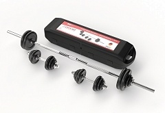 Набор гантелей и штанга UNIXFIT в кейсе 50kg DBKITU50