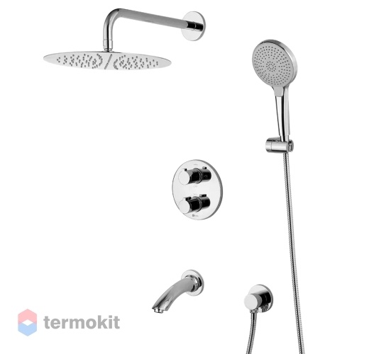 Встраиваемый комплект ванны и душа с термостатом Lemark Yeti LM7822C