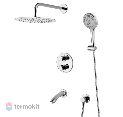 Душевой комплект скрытого монтажа Lemark Yeti с термостатом LM7822C