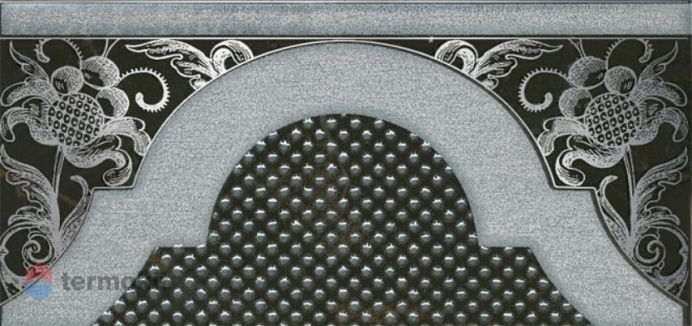 Керамическая плитка Kerama Marazzi Фрагонар HGD/B266/16072 Декор черный 7,4х15