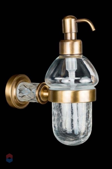 Дозатор для мыла Boheme Murano Cristal бронза 10912-CRST-BR