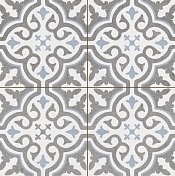 Керамическая плитка Kerlife Hydraulic Grace Ocean напольная 45x45