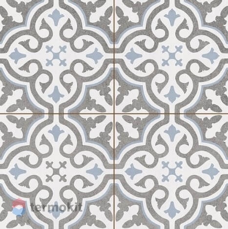 Керамическая плитка Kerlife Hydraulic Grace Ocean напольная 45x45