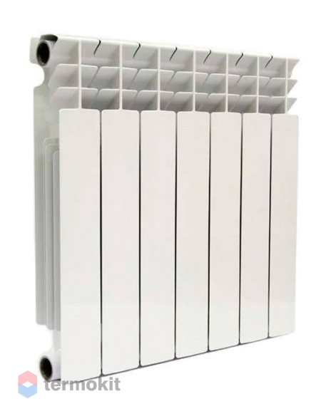 Секционный биметаллический радиатор STOUT TITAN 500 \ 11 секций \ с нижним правым подключением