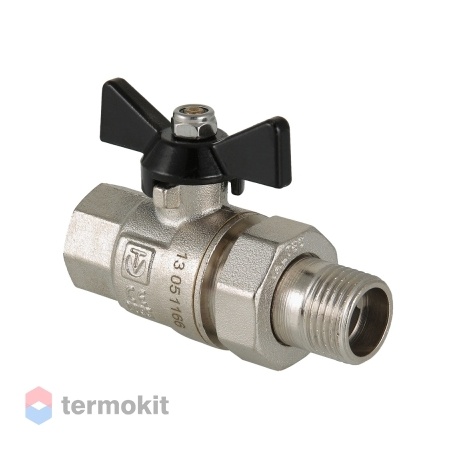 Кран шаровой Valtec Perfect усиленный с накидной гайкой 3/4" (бабочка)