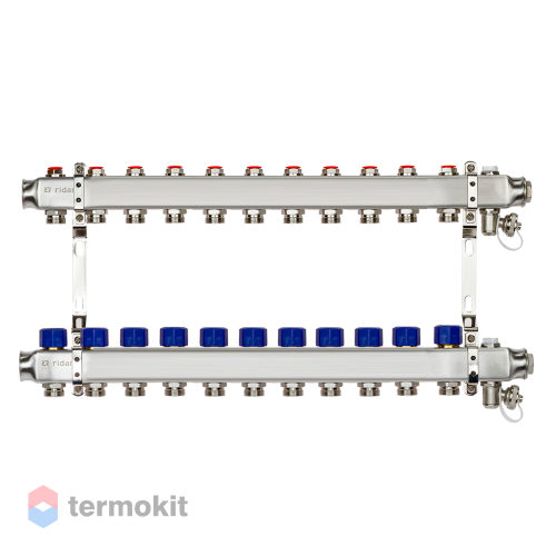 Комплект коллекторов РИДАН SSM-11R set с кронштейнами, 11 контуров