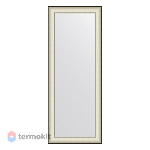 Зеркало в багетной раме EVOFORM DEFINITE 58 белая кожа с хромом BY 7628