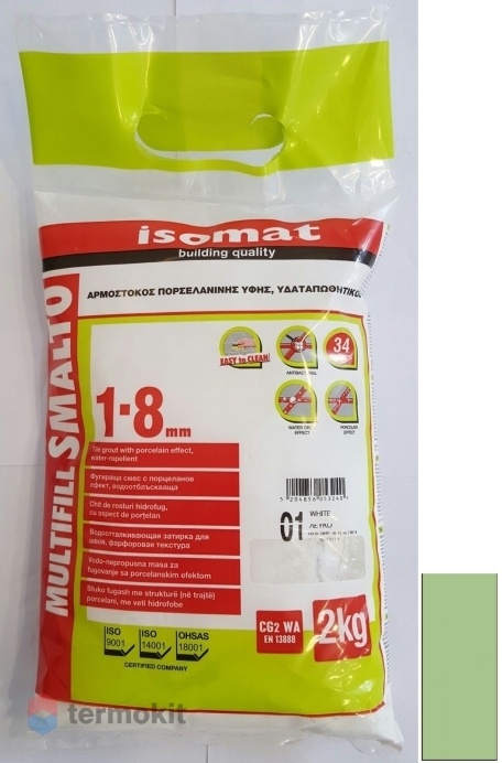 Затирка Isomat Multifill Smalto 1-8 Зеленый 26 (2 кг)