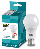Лампа светодиодная IEK ECO A60 шар 13Вт 230В 4000К E27