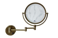Косметическое зеркало Boheme Medici двухстороннее с подсветкой бронза 501