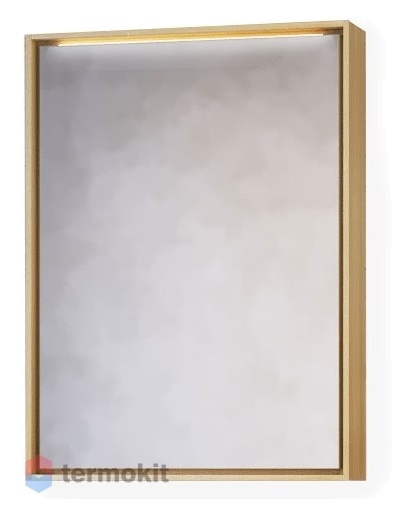 Зеркальный шкаф RAVAL Frame 75 с подсветкой, розеткой Дуб сонома Fra.03.75/DS