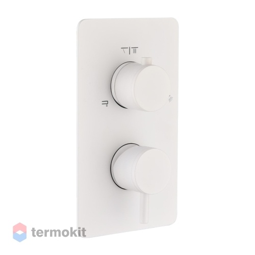 Встраиваемый смеситель для душа Boheme CELL MATT WHITE 135-2-MW