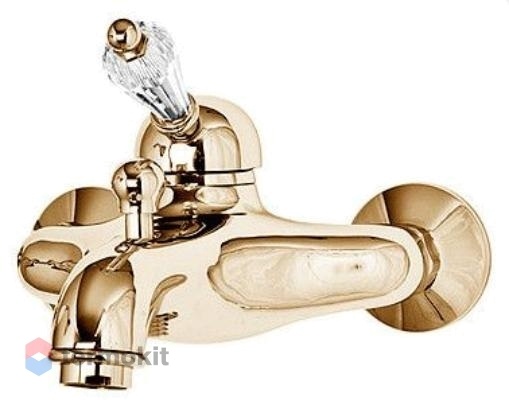 Смеситель для душа Cezares Vintage золото, ручка Swarovski VINTAGE-VM-03/24-Sw