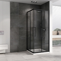 Душевой уголок ABBER Schwarzer Diamant 1950x1000x1000 черный AG02100BH