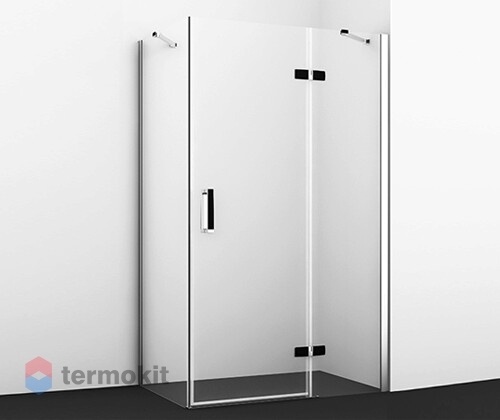 Душевой уголок WasserKRAFT AllerBLACK MATT 2000x1200x1000 хром/черный правый 10H10RBLACK MATT
