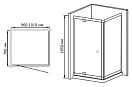 Душевой уголок RGW Passage PA-43 70х80х185 04084378-11 Хром