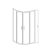 Душевой уголок Vincea Alpha 1900x900x900 хром (рифленое стекло) VSQ-3AL900MT
