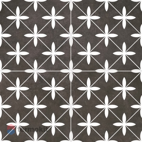 Керамическая плитка Niceker Chic Poole Black напольная 45x45