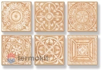 Керамическая плитка Kerama Marazzi Сонет D1294/TU0600 Карамель Декор 5x5