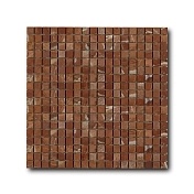 Мраморная мозаика Art&Natura Marble Mosaic (1,5х1,5) Rojo Alicante 30,5х30,5