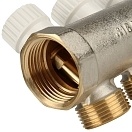 Stout Распределительный проходной коллектор ВР-НР 1" c 3 отводами 3/4"ЕК