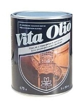 Масло VITA OLIO для внутренних работ с твердым воском бесцветное 0,75 л.