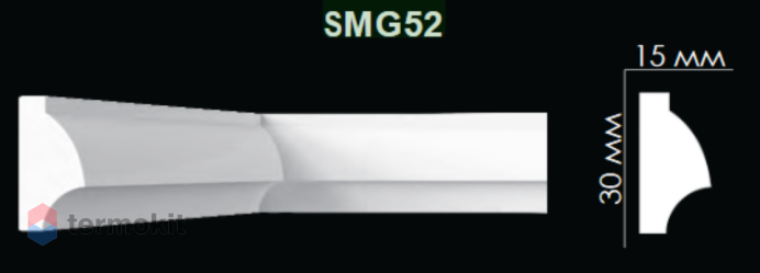 Молдинг Artpole гладкий SMG52