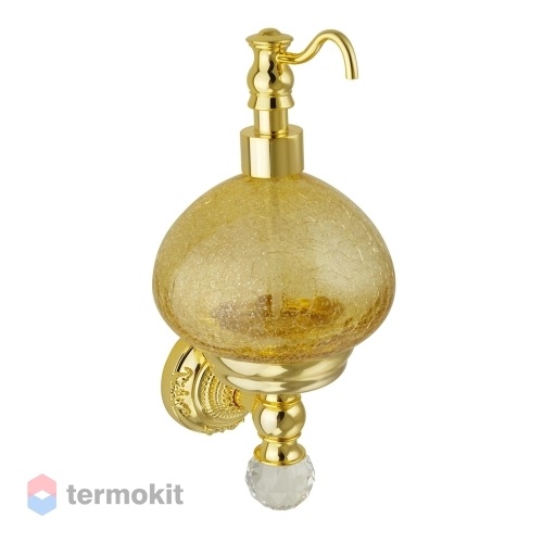 Дозатор жидкого мыла Migliore Cristalia настенный золото/SWAROVSKI 16830