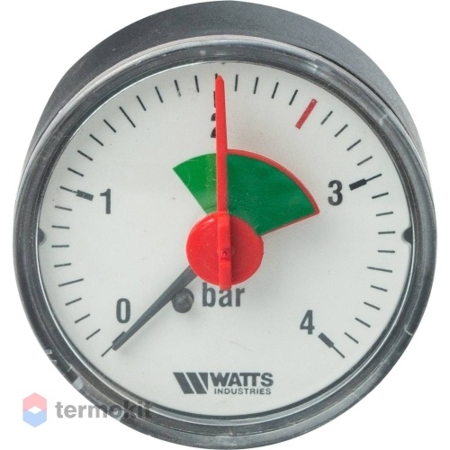 Watts Манометр аксиальный 50мм 1/4 давление 4 бар 10008089