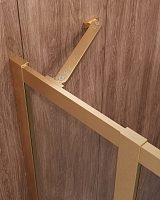 Душевой уголок Cezares Molveno 1950x1300x1300 брашированное золото MOLVENO-R-22-100+30-C-BORO-IV