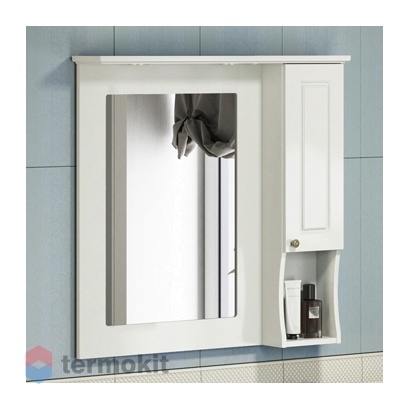 Зеркальный шкаф Comforty Палермо-90 подвесной слоновая кость 00004137098