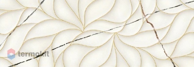 Керамическая плитка Eletto Ceramica Bianco Covelano Struttura декор 24,2х70