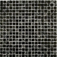 Стеклянная Мозаика Bonaparte Strike Black (8x15x15) 30x30