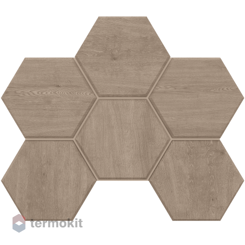Керамогранит Эстима Classic Wood CW02 Hexagon мозаика 25x28,5 непол.