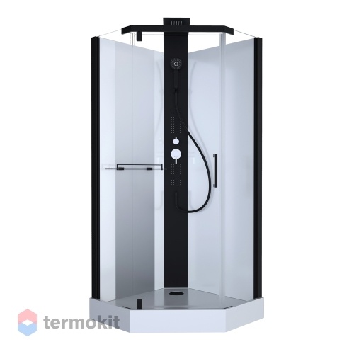 Душевая кабина Black&White Galaxy 90x90 черный матовый G8705