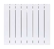 БиМеталлический радиатор Rifar SUPReMO 500 \ 08 секций \ с боковым подключением