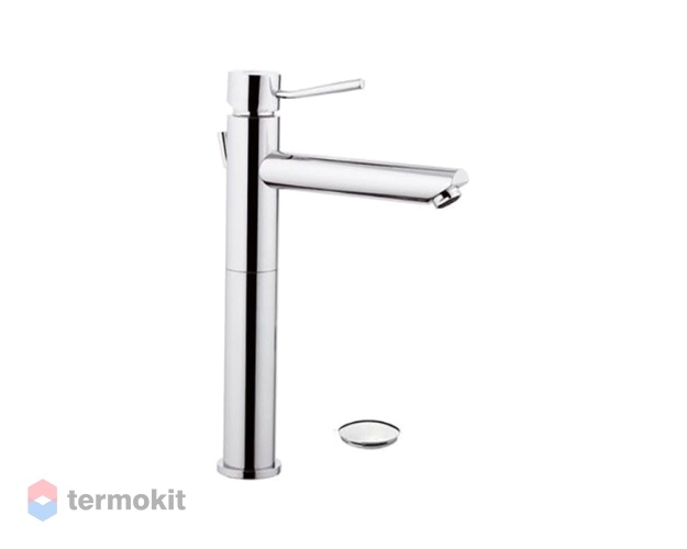 Смеситель для раковины высокий Remer Minimal с донным клапаном Хром N10LXL