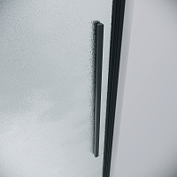 Душевой уголок Grossman Galaxy 1950x1100x800 (стекло шиншилла) левый черный матовый 120.K33.01.1180.21.02