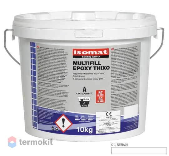 Затирка Isomat Multifill-Epoxy Thixo 01 Белый 10кг