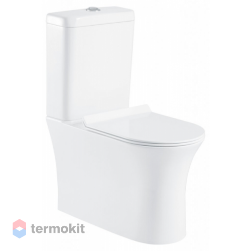 Чаша унитаза напольного BelBagno Ancona P-trap без бачка и сиденья BB1224CPR-P