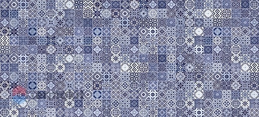 Керамическая плитка Cersanit Hammam облицовочная рельеф голубой (HAG041D) 20x44