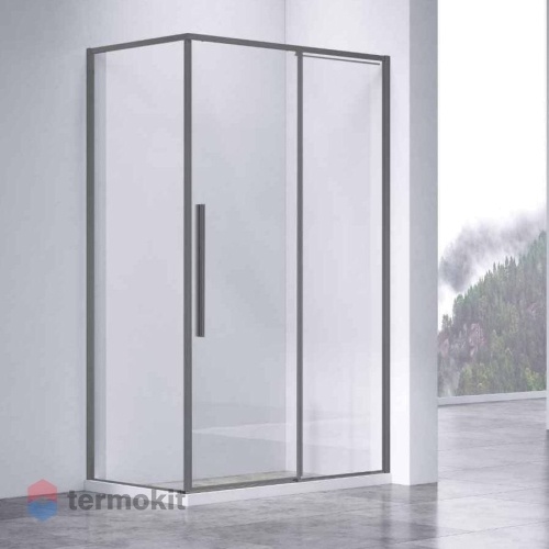 Душевой уголок Vincea Slim-n 1950х1300х900 вороненная сталь VSR-4SN9013CLGM