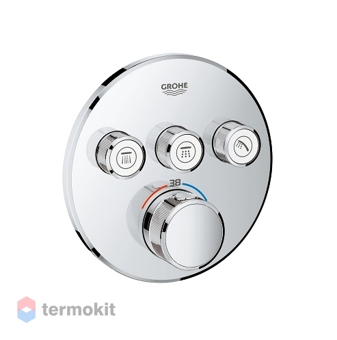Встраиваемый смеситель для душа GROHE SmartControl Grohtherm с термостатом, на 3 потребителя 29121000